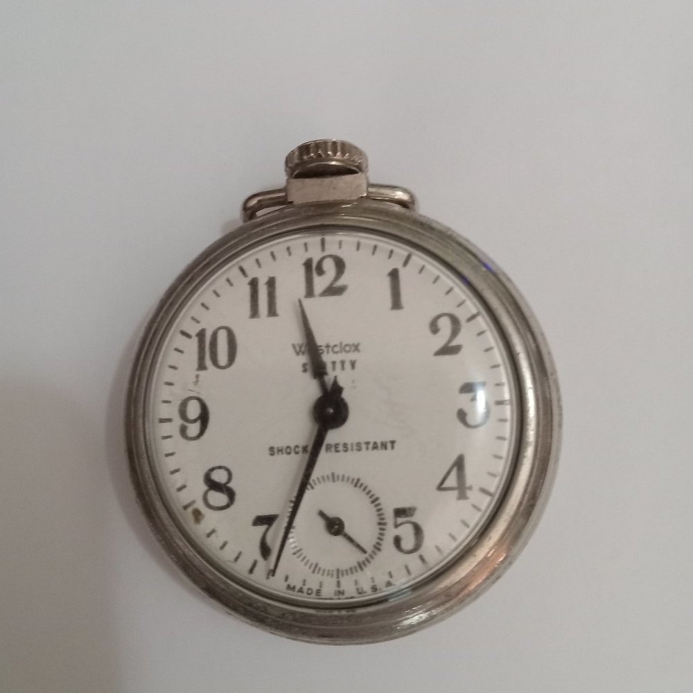 Westclox "Scotty" Pocket Mechanical Wind-Up Watch